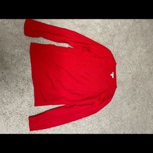 NWOT J. Crew Mercantile Wool blend Red Crewneck Pullover Large
